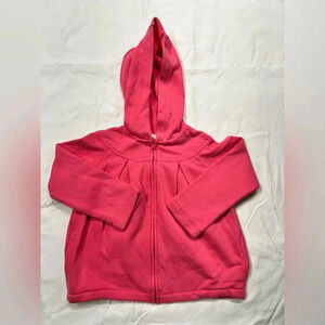 Gymboree‎ kids pink long sleeved hooded jacket 5T